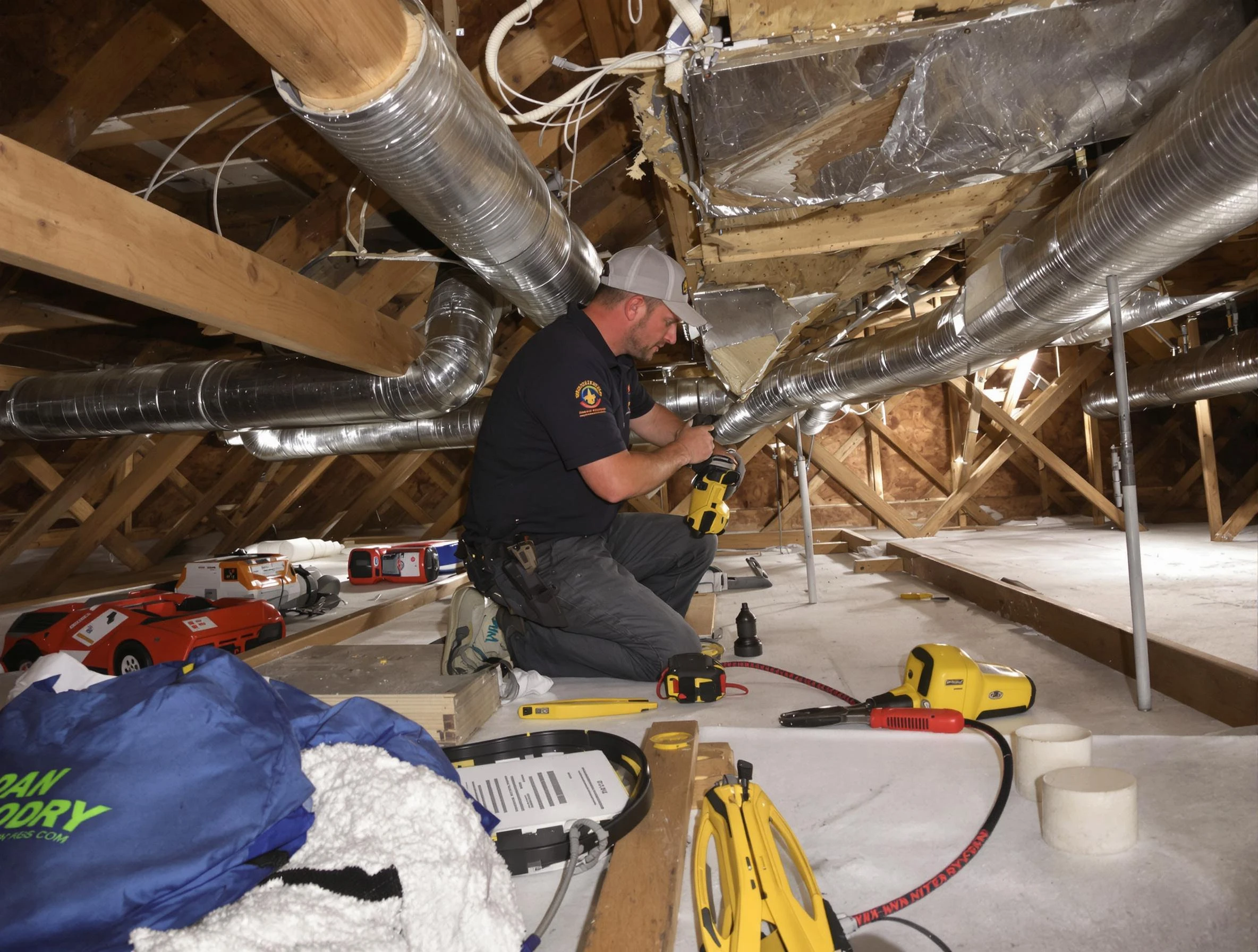 Professional air duct repair by Woodlake Air Duct Cleaning in Woodlake
