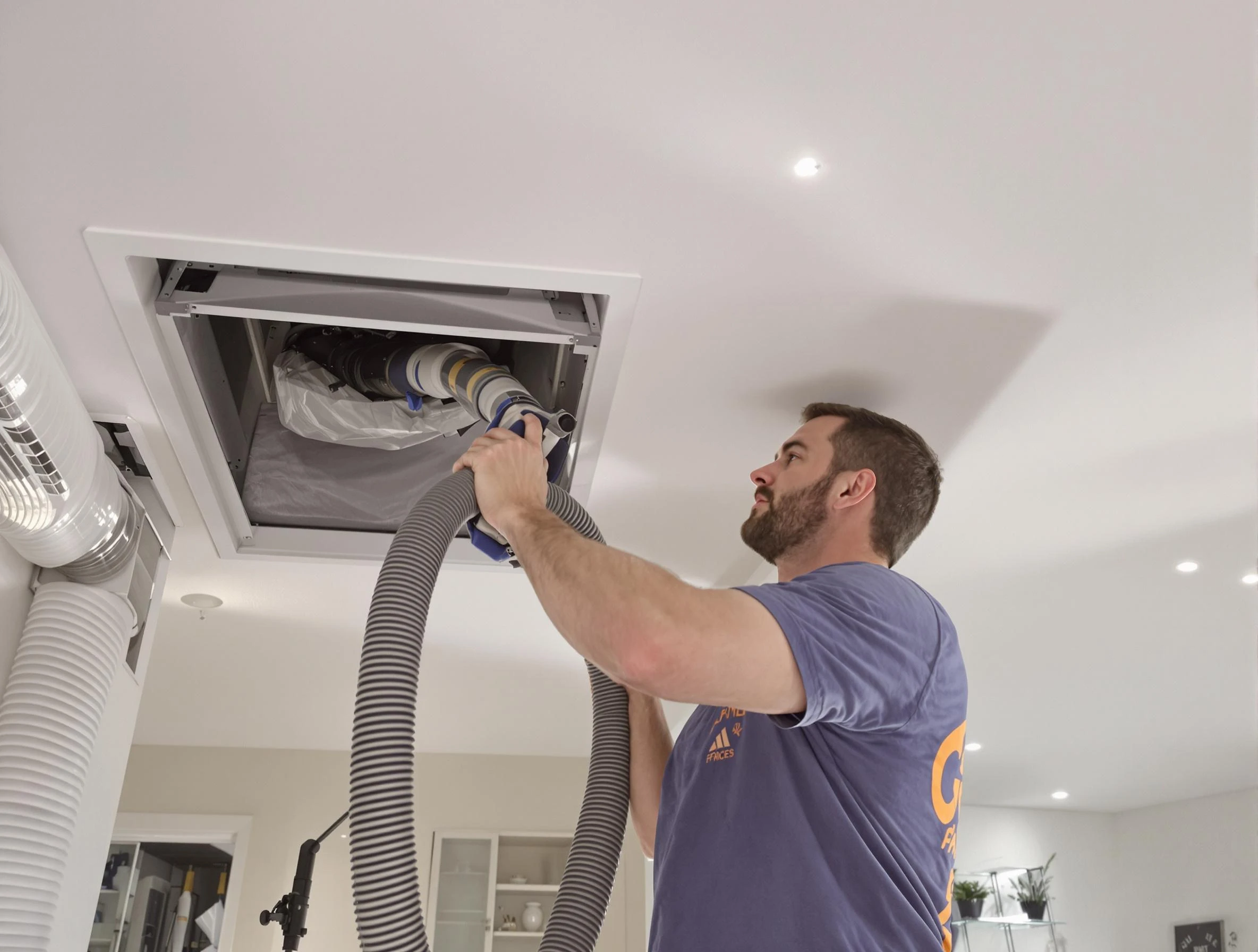 Precision indoor duct cleaning by Woodlake Air Duct Cleaning in Woodlake